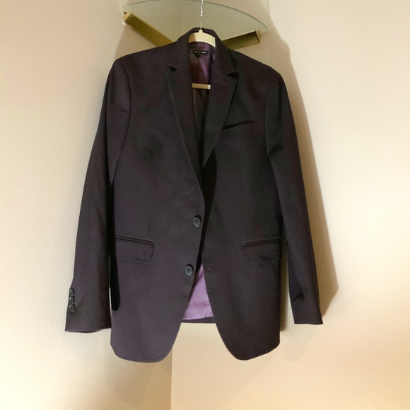 INC Men’s SuitJacket and Pants: Jacket Sz M Pants W 32 L 32 Deep Purple